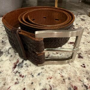 Vintage Don Hume Leather Police Duty Belt Size 36 Made in Oklahoma USA Western